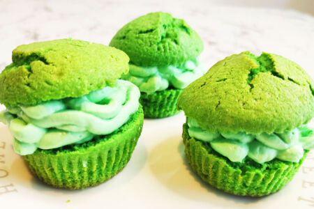 Green Cupcake Recipe (Video)