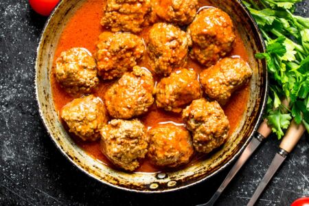 Meatball & Tomato Soup Recipe (Video)